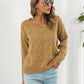 Openwork V-Neck Sweater