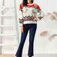 Christmas Reindeer Round Neck Sweater