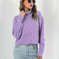 Turtleneck Dropped Shoulder Sweater