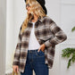 Plaid Collared Shirt Jacket
