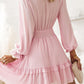 Tied Flounce Sleeve Mini Dress