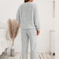 Vixen Teddy Long Sleeve Top and Pants Lounge Set