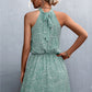 Women's Floral Tied Sleeveless Mini Dress