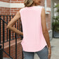 Full Size Eyelet Square Neck Tank