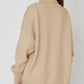 Turtle Neck Dropped Shoulder Sweater