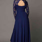 Full Size Lace High-Low V-Neck Dress