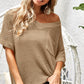 BiBi V-Neck Short Sleeve Knit Top - Brand BiBi