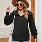 Full Size Half-Zip Collared Sweatshirt