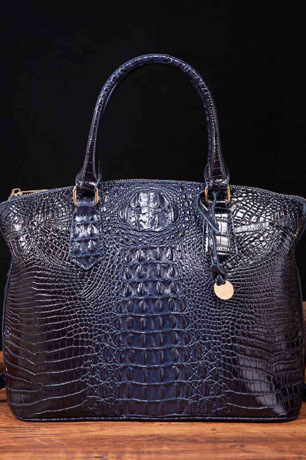 Ava Mea PU Croc Leather Handbag