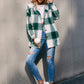 Outer Adventure Plaid Dropped Shoulder Hooded Jacket