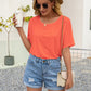 Round Neck Short Sleeve Top