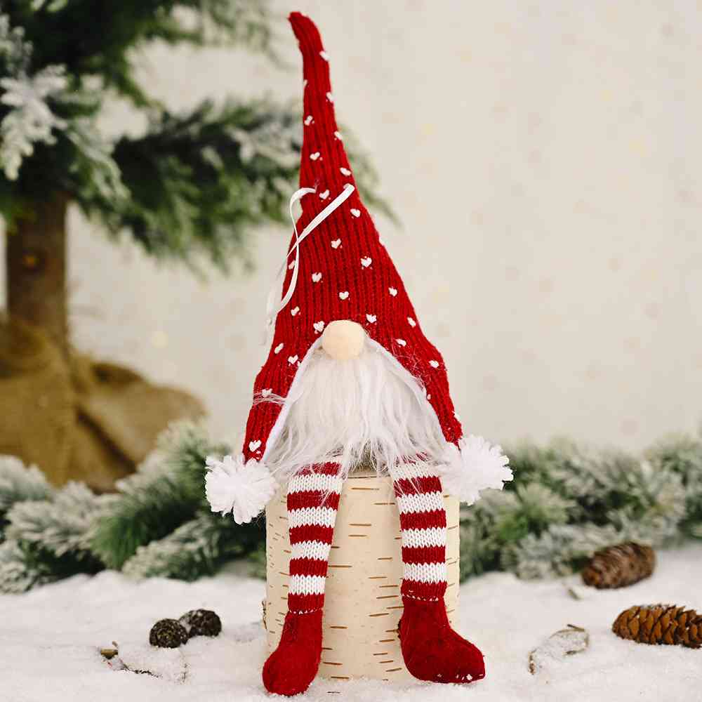 Winter Christmas Light-Up Long Leg Faceless Gnome