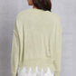 Lip Fringe Round Neck Sweater