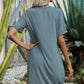 Women's Twisted V-Neck Short Sleeve Dress
