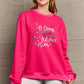 Simply Love Full Size Letter Graphic CHRISTMAS THEMED Long Sleeve Sweatshirt