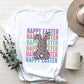 HAPPY EASTER Round Neck Short Sleeve T-Shirt