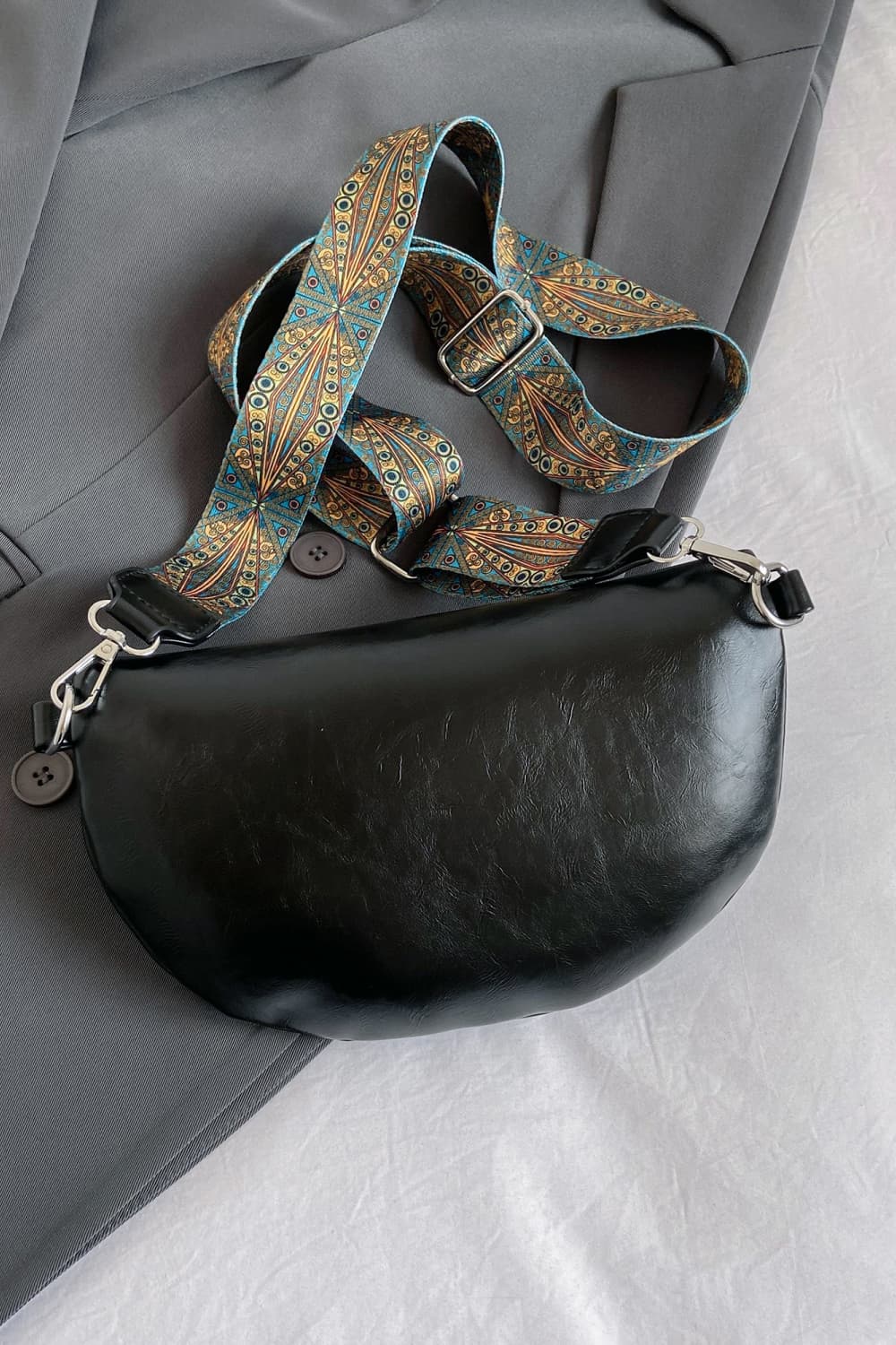 PU Leather Sling Bag