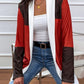 Color Block Open Front Cardigan