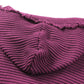 Full Size Red Horizontal Ribbing Fringe Trim Hooded Sweater
