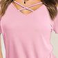 Crisscross Short Sleeve T-Shirt