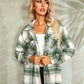 Plaid Button Down Collared Jacket