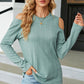 Round Neck Cold Shoulder T-Shirt