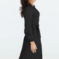 Full Size Round Neck Long Sleeve Pleated Sweater Dress