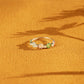 Flower Shape 925 Sterling Silver Zircon Ring
