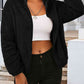 Zip Up Turtleneck Long Sleeve Jacket