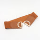 Women's D Buckle Elastic Belt