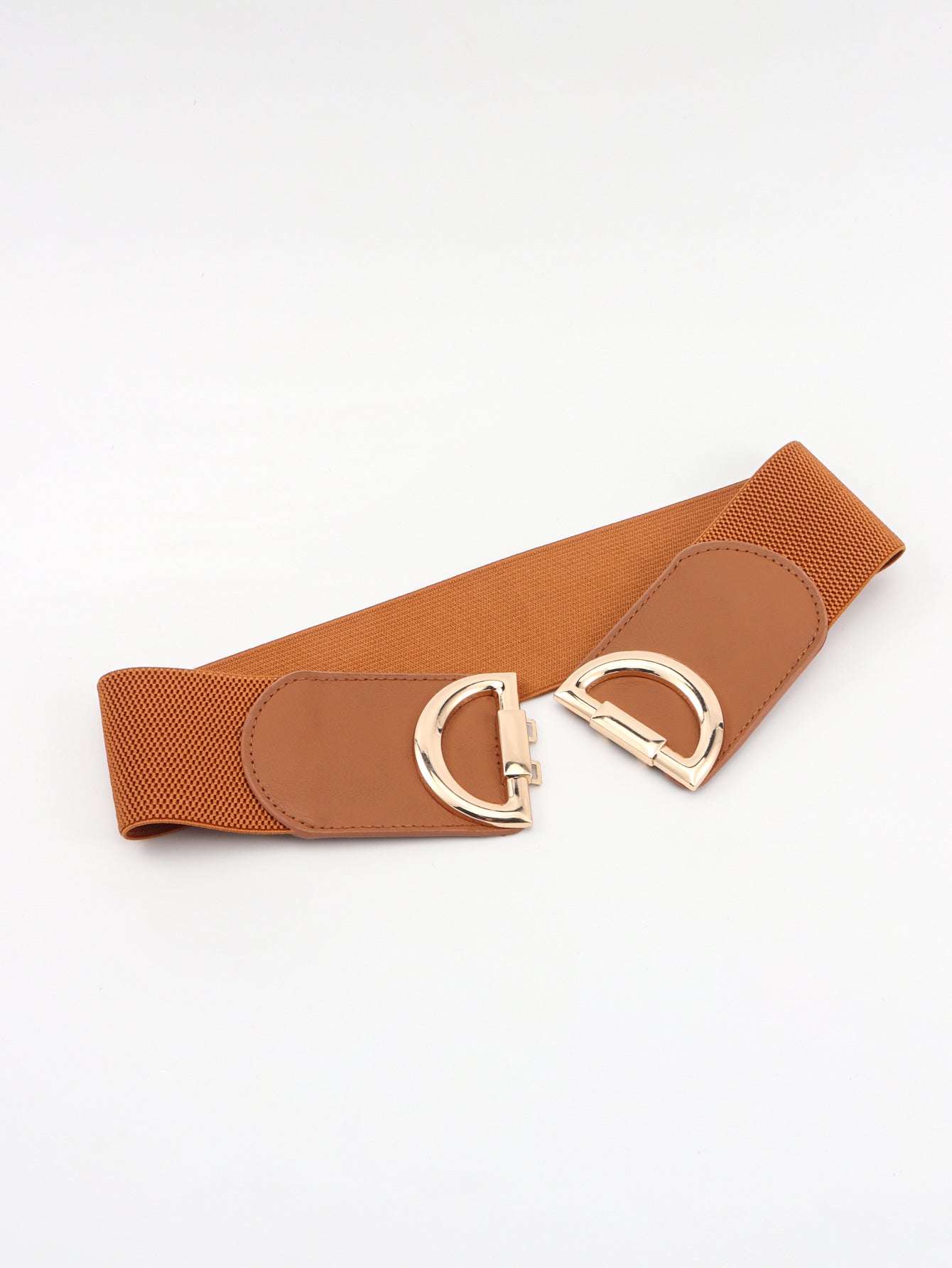 Women's D Buckle Elastic Belt