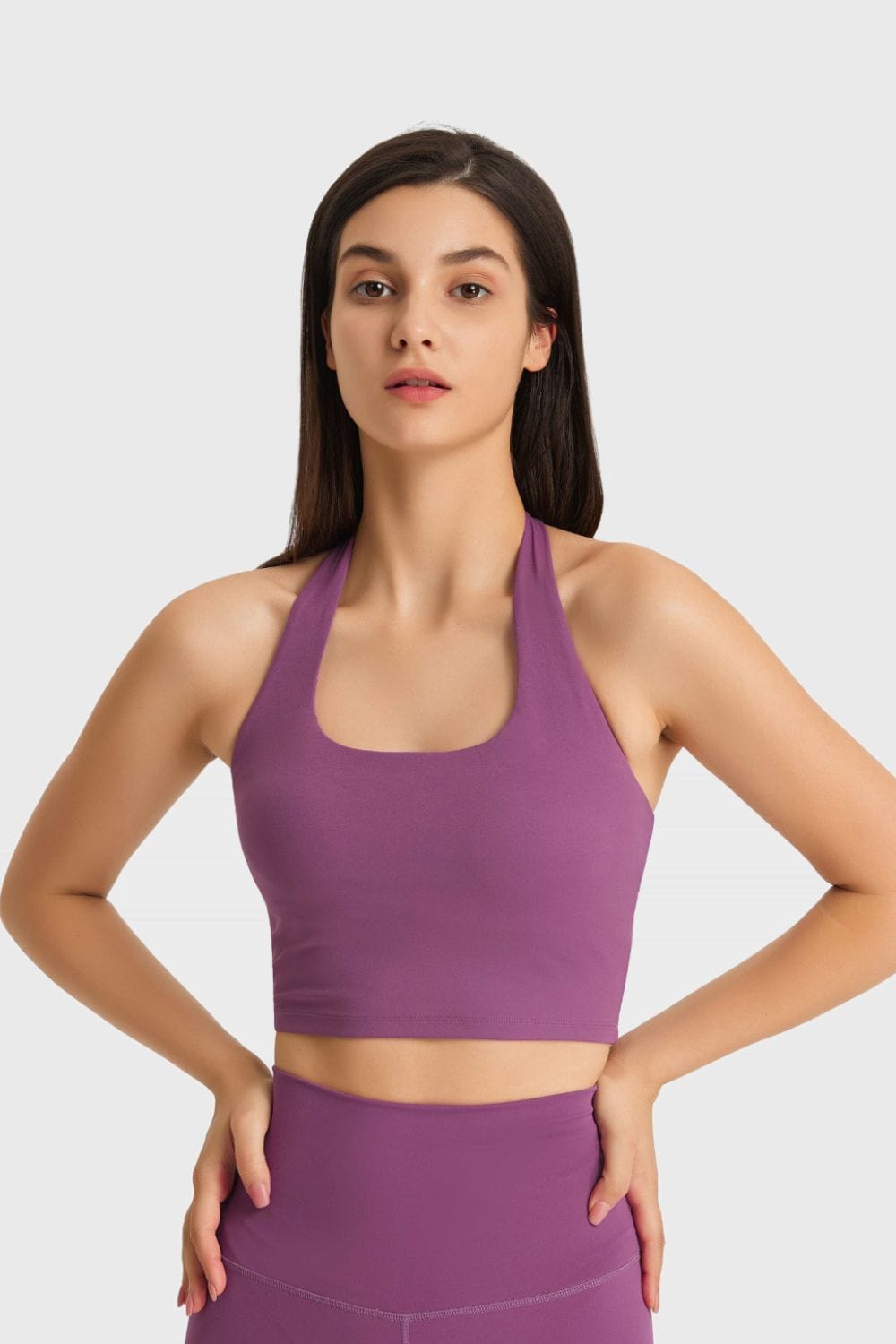 LB&M Style Breathable Halter Neck Sports Bra