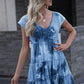 Women's NovaAnna Tie-Dye Ruffle Hem Dress