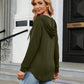 Full Size Long Sleeve Hooded Blouse