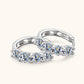 2.4 Carat Moissanite Huggie Earrings