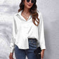 Collared Neck Buttoned Long Sleeve Shirt