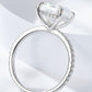 Women's Emerald Cut 4 Carat Moissanite Side Stone Ring