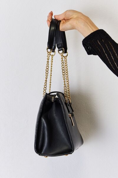 David Jones Quilted PU Leather Handbag *