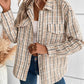 Pocketed Button Up Collared Neck Jacket