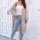 Open Front Longline Cardigan with Pockets