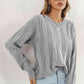 Round Neck Long Sleeve Sweater