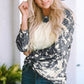 Tie-Dye Round Neck Long Sleeve T-Shirt