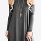 Women's Full Size Cold-Shoulder Long Sleeve Round Neck Dress