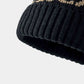 BeanieHatz Black Leopard Pom-Pom Cuffed Beanie