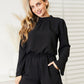 Culture Code Full Size Open Back Romper with Pockets