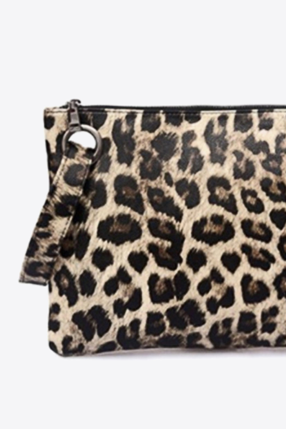 One Size Shana Leopard PU Leather Clutch