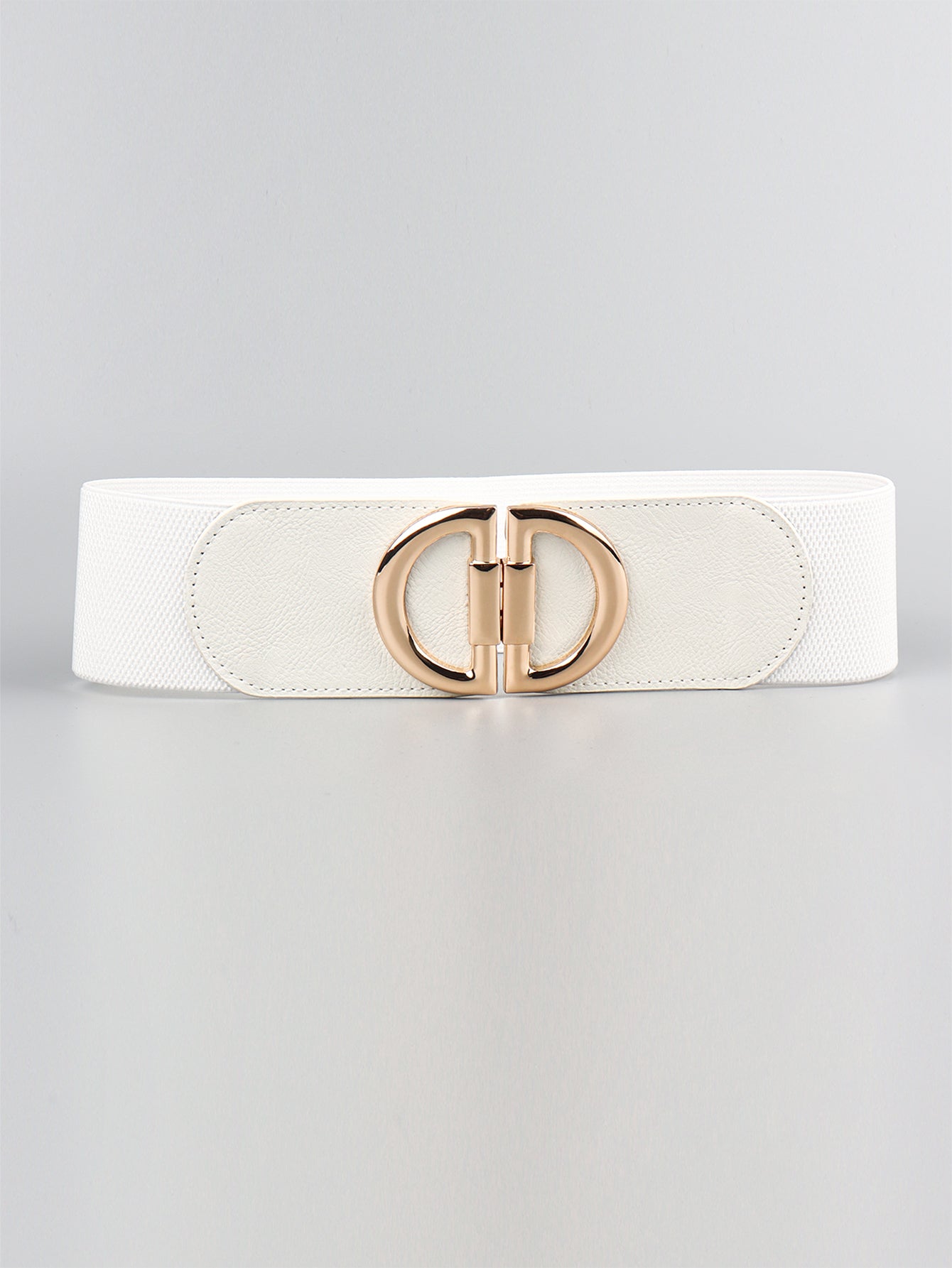 Women's D Buckle Elastic Belt