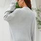 SkyMarie Waffle-Knit Dropped Shoulder Cardigan