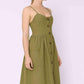 Full Size Spaghetti Strap Smocked Dress with Pockets