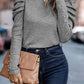 Aurora Lea Round Neck Puff Sleeve Sleeve Blouse